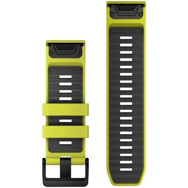 Фото - Ремешок для смарт-часов Garmin fenix 8 26mm QF AmpYellow/Grph Silicone Band (010-13393-08)