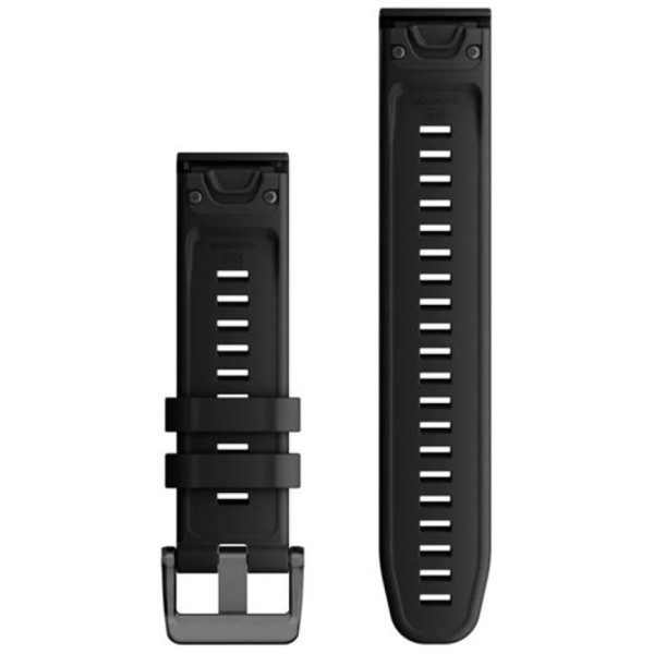 Фото - Ремінець для смарт-годинника Garmin epixPRO (g2), 22mm QuickFit Black Silicone Band (010-13280-00)