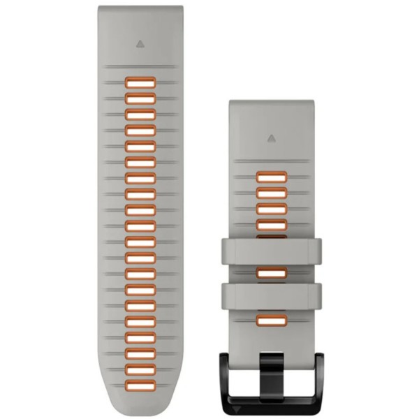 Фото - Ремінець для смарт-годинника Garmin epixPRO (g2), 26mmQuickFit Gry/Ember Orang Silicone Band (010-13281-02)