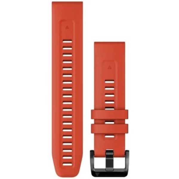 Фото - Ремінець для смарт-годинника Garmin Fenix 7, 22mm QuickFit Flame Red Silicone Band (010-13111-04)