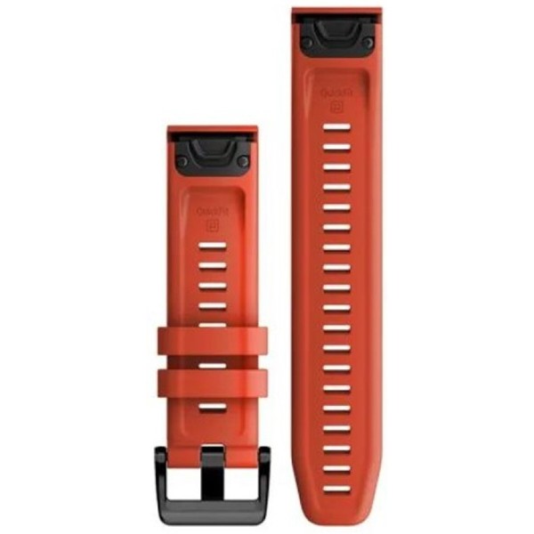 Фото - Ремінець для смарт-годинника Garmin Fenix 7, 22mm QuickFit Flame Red Silicone Band (010-13111-04)