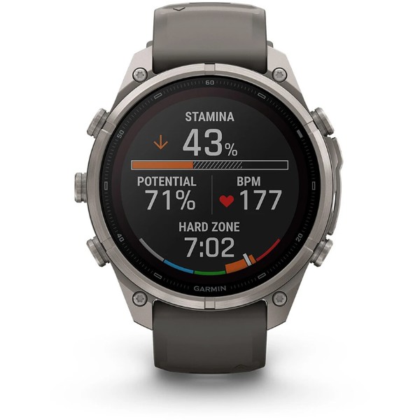 Фото - Смарт-часы Garmin fenix 9 Pro 47mm, Solar, inReach, Ti, PblGy/Silver Gray band (010-04338-01)