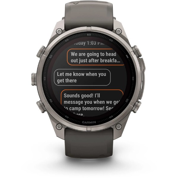 Фото - Смарт-часы Garmin fenix 9 Pro 47mm, Solar, inReach, Ti, PblGy/Silver Gray band (010-04338-01)