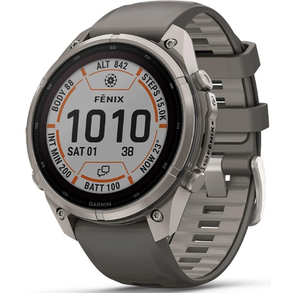 Фото - Смарт-часы Garmin fenix 9 Pro 47mm, Solar, inReach, Ti, PblGy/Silver Gray band (010-04338-01)