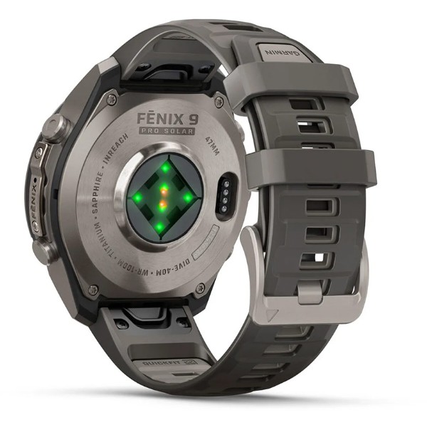 Фото - Смарт-часы Garmin fenix 9 Pro 47mm, Solar, inReach, Ti, PblGy/Silver Gray band (010-04338-01)