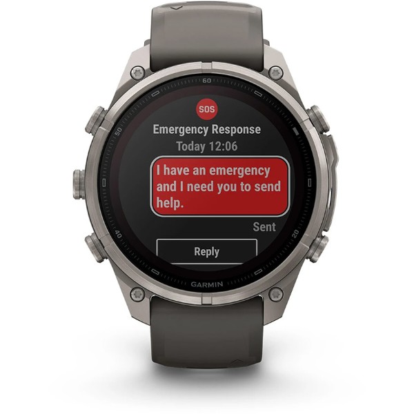 Фото - Смарт-часы Garmin fenix 9 Pro 47mm, Solar, inReach, Ti, PblGy/Silver Gray band (010-04338-01)