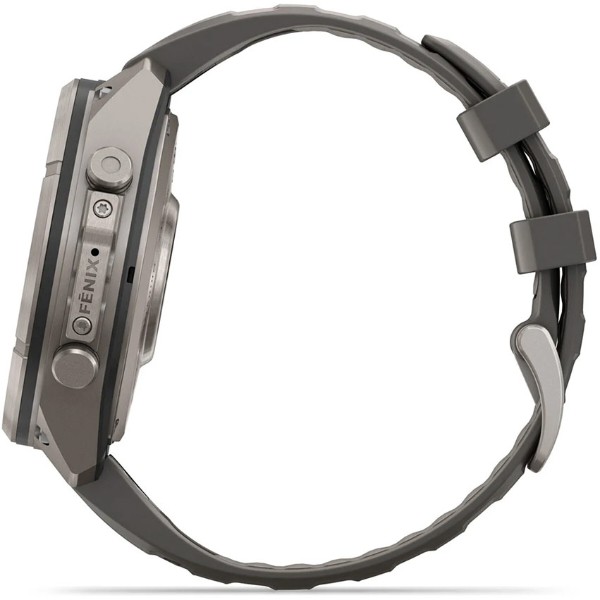 Фото - Смарт-часы Garmin fenix 9 Pro 47mm, Solar, inReach, Ti, PblGy/Silver Gray band (010-04338-01)