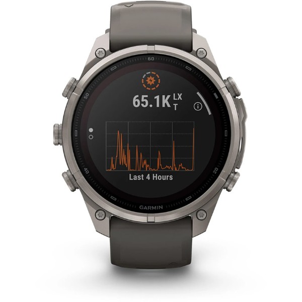 Фото - Смарт-часы Garmin fenix 9 Pro 47mm, Solar, inReach, Ti, PblGy/Silver Gray band (010-04338-01)