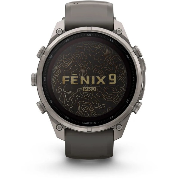 Фото - Смарт-часы Garmin fenix 9 Pro 47mm, Solar, inReach, Ti, PblGy/Silver Gray band (010-04338-01)