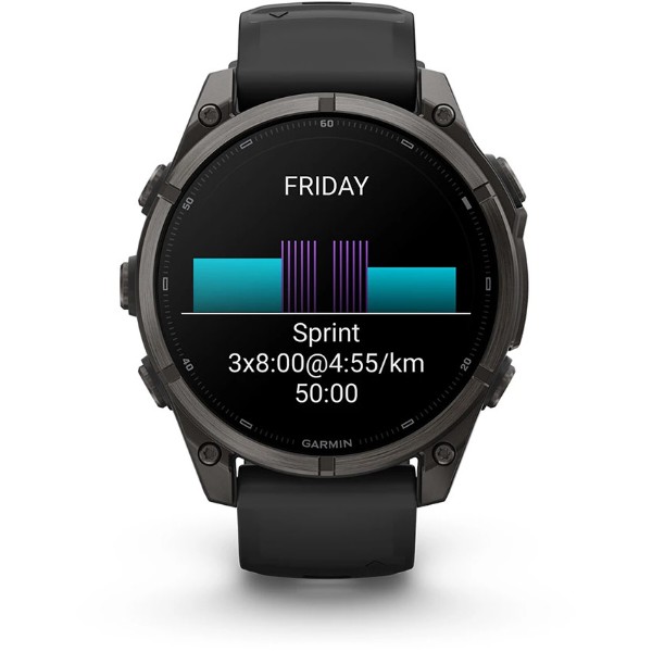 Фото - Смарт-часы Garmin fenix 9, 47mm, Carbon DLC, Black Band (010-04762-11)