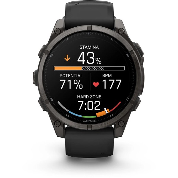 Фото - Смарт-часы Garmin fenix 9, 47mm, Carbon DLC, Black Band (010-04762-11)
