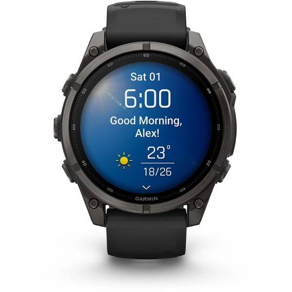 Фото - Смарт-часы Garmin fenix 9, 47mm, Carbon DLC, Black Band (010-04762-11)