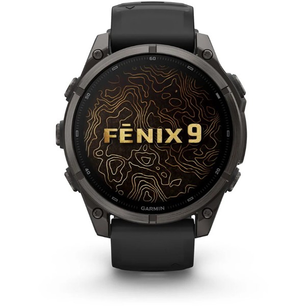 Фото - Смарт-часы Garmin fenix 9, 47mm, Carbon DLC, Black Band (010-04762-11)