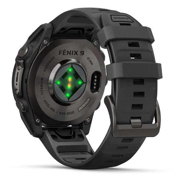 Фото - Смарт-часы Garmin fenix 9, 47mm, Carbon DLC, Black Band (010-04762-11)