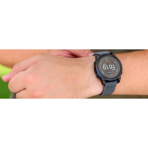 Фото - Ремінець для смарт-годинника Garmin 22mm, UltraFit 2, Nylon Band, Black (010-13306-10)