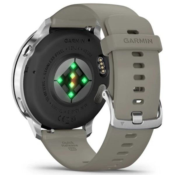 Фото - Смарт-годинник Garmin Venu 4 45mm Silver with Siliver Gray Silicone (010-03014-41)