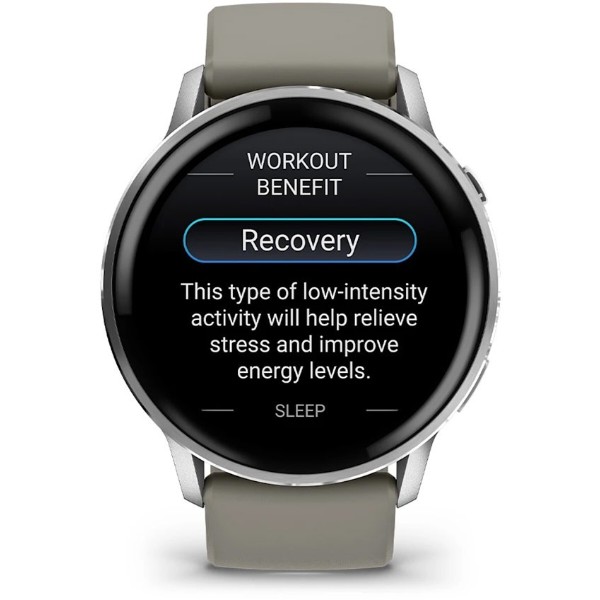 Фото - Смарт-годинник Garmin Venu 4 45mm Silver with Siliver Gray Silicone (010-03014-41)