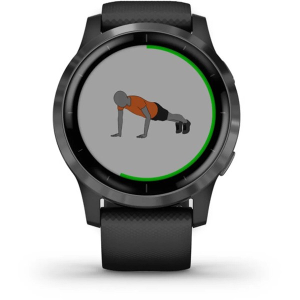 Фото - Смарт-часы Garmin Vivoactive 4 Black Case with Black Silicone Band (Б/У)