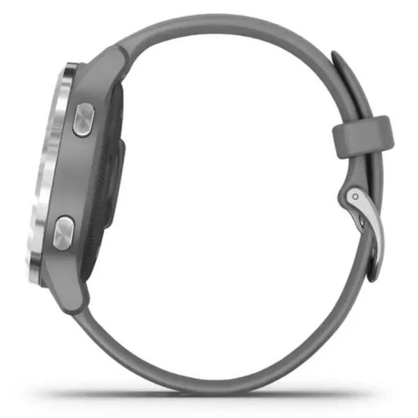 Фото - Смарт-часы Garmin Vivoactive 4S Powder Gray Case with Silver Hardware, Gray Silicone Band (Восстановленный, Хорошее состояние)