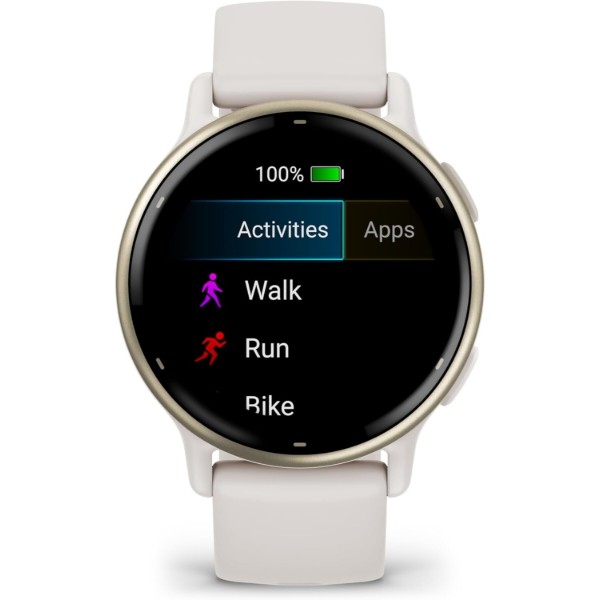 Фото - Смарт-часы Garmin Vivoactive 5 Cream Gold Aluminum Bezel with Ivory Case and Silicone Band (010-02862-5B)