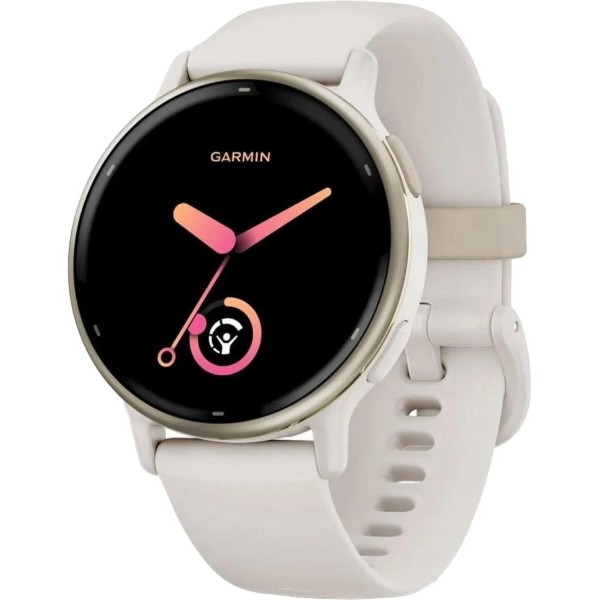 Фото - Смарт-часы Garmin Vivoactive 5 Cream Gold Aluminum Bezel with Ivory Case and Silicone Band (010-02862-5B)