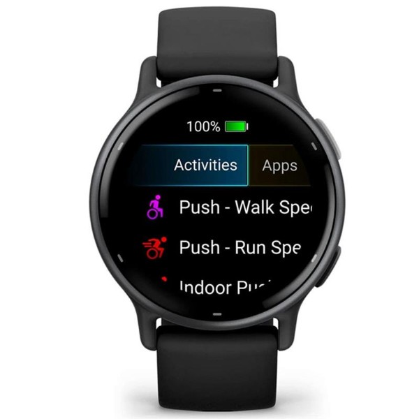 Фото - Смарт-часы Garmin Vivoactive 5 Slate Aluminum Bezel with Black Case and Silicone Band (010-02862-5A)