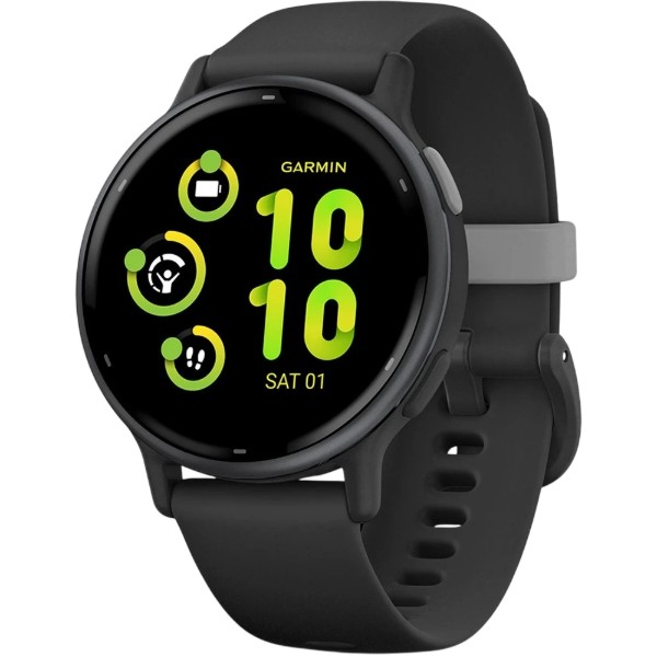Фото - Смарт-часы Garmin Vivoactive 5 Slate Aluminum Bezel with Black Case and Silicone Band (010-02862-5A) Фото - Смарт-часы Garmin Vivoactive 5 Slate Aluminum Bezel with Black Case and Silicone Band (010-02862-5A)