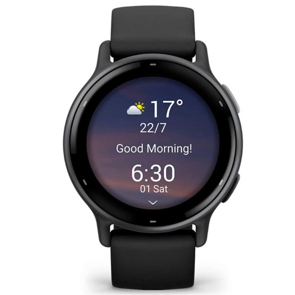 Фото - Смарт-часы Garmin Vivoactive 5 Slate Aluminum Bezel with Black Case and Silicone Band (010-02862-5A)