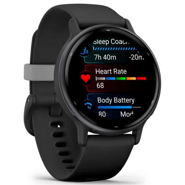 Фото - Смарт-часы Garmin Vivoactive 5 Slate Aluminum Bezel with Black Case and Silicone Band (010-02862-5A)