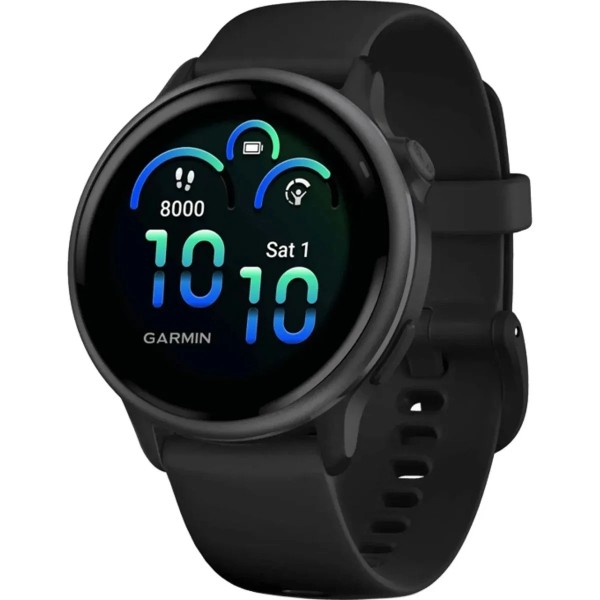 Фото - Смарт-часы Garmin Vivoactive 6 Slate with Black Silicone Band (010-02985-40)
