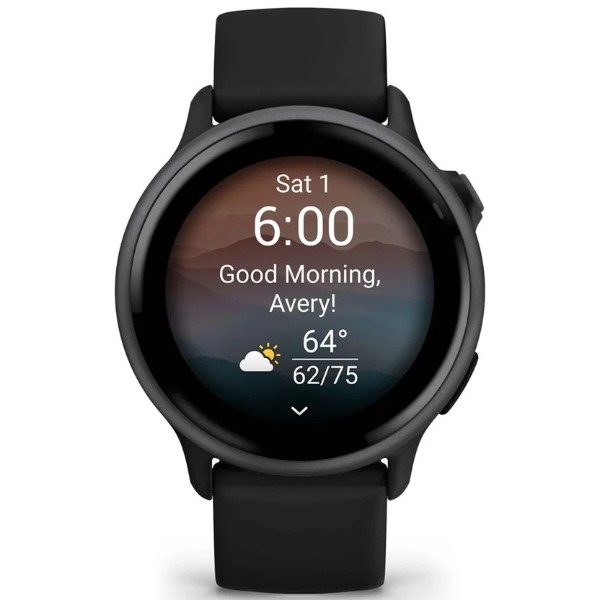 Фото - Смарт-часы Garmin Vivoactive 6 Slate with Black Silicone Band (010-02985-40)