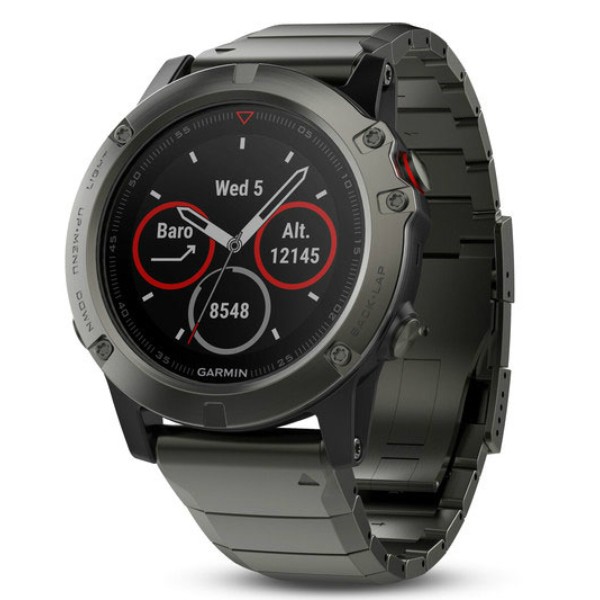 Фото - Смарт-часы Garmin Fenix 5X Slate Gray Sapphire with Metal Band (010-01733-03)