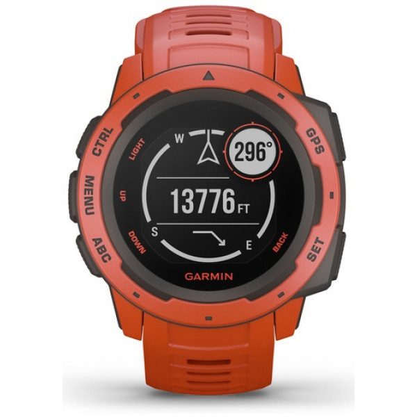 Фото - Смарт-годинник Garmin Instinct Flame Red with Red band (010-02064-02)