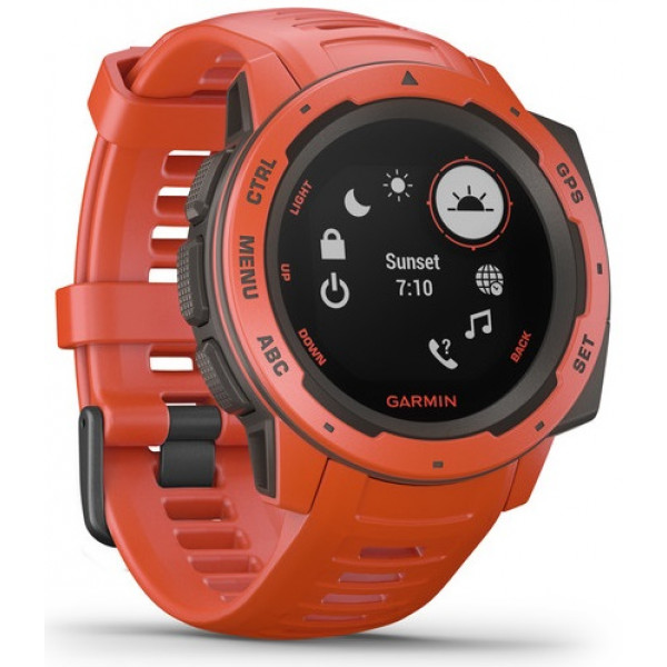 Фото - Смарт-годинник Garmin Instinct Flame Red with Red band (010-02064-02)