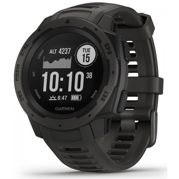 Фото - Смарт-часы Garmin Instinct Graphite with Black band (010-02064-00)
