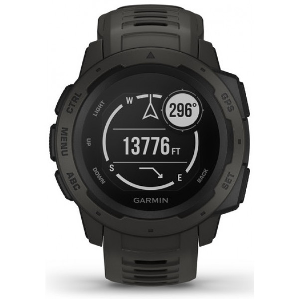 Фото - Смарт-часы Garmin Instinct Graphite with Black band (010-02064-00)
