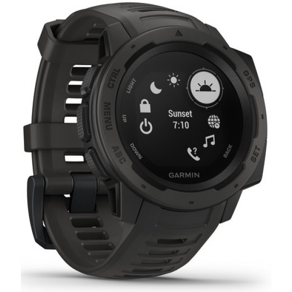 Фото - Смарт-часы Garmin Instinct Graphite with Black band (010-02064-00)
