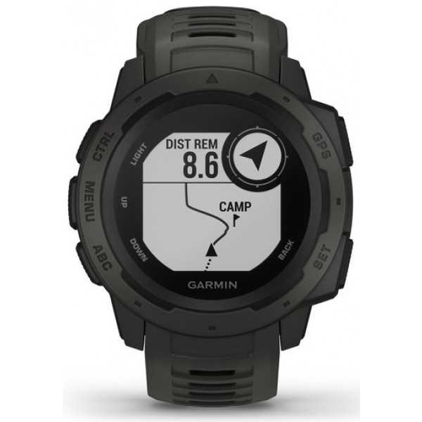 Фото - Смарт-часы Garmin Instinct Graphite with Black band (010-02064-00)