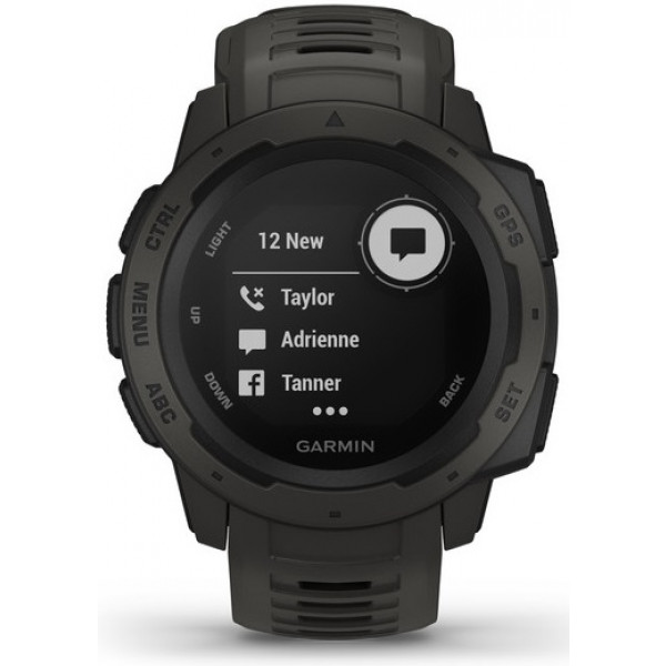 Фото - Смарт-часы Garmin Instinct Graphite with Black band (010-02064-00)