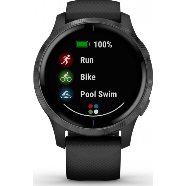 Фото - Смарт-годинник Garmin VENU Black/Slate (010-02173-13)