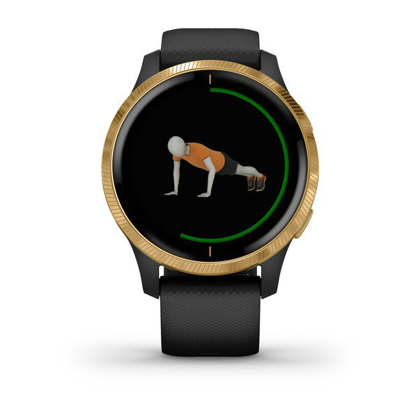Фото - Смарт-годинник Garmin VENU Black/Gold (010-02173-33)