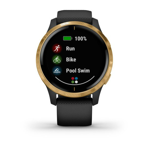 Фото - Смарт-годинник Garmin VENU Black/Gold (010-02173-33)