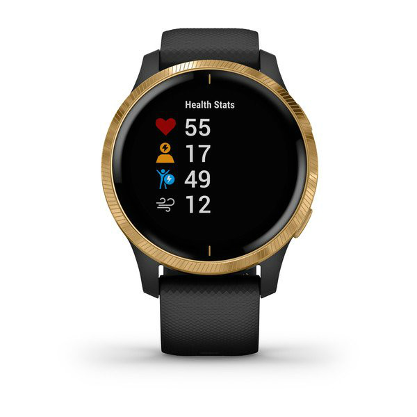 Фото - Смарт-годинник Garmin VENU Black/Gold (010-02173-33)