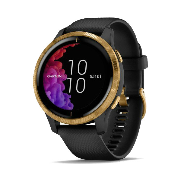Фото - Смарт-годинник Garmin VENU Black/Gold (010-02173-33)