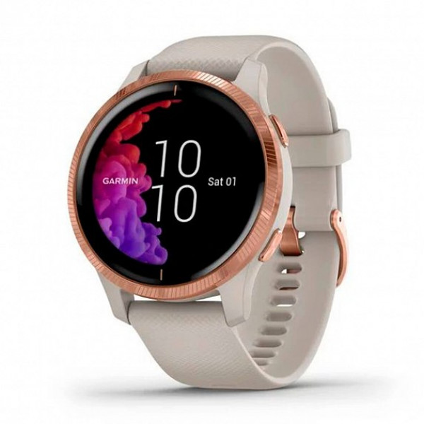 Фото - Смарт-часы Garmin VENU Light Sand/Rose Gold (010-02173-23)