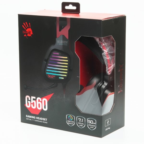 Фото - Гарнитура проводная игровая Bloody G560 Sports Red