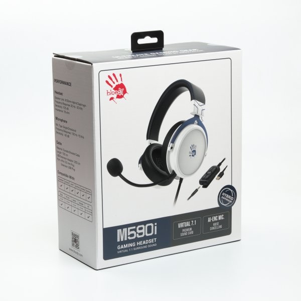 Фото - Гарнитура проводная игровая Bloody M590i Sports Navy