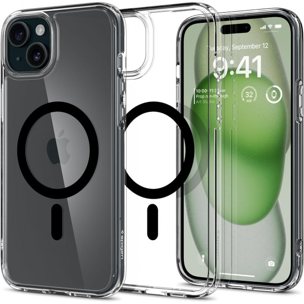 Фото - Чохол для смартфону Spigen for Apple iPhone 15 Plus Ultra Hybrid MagFit, Black (ACS06661)