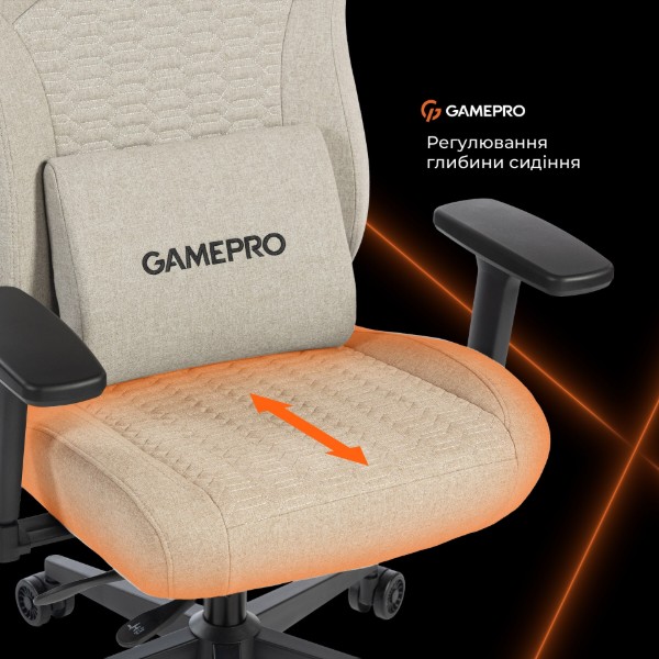 Фото - Крісло для геймерів GamePro GC760LG Light Grey