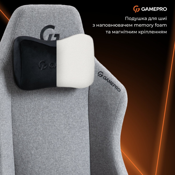 Фото - Крісло для геймерів GamePro GC775G Grey